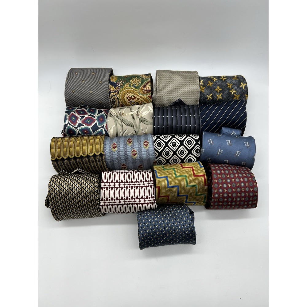 17 Neckties Good Mix Brands Wear Quilting Craft Cutter Quilt